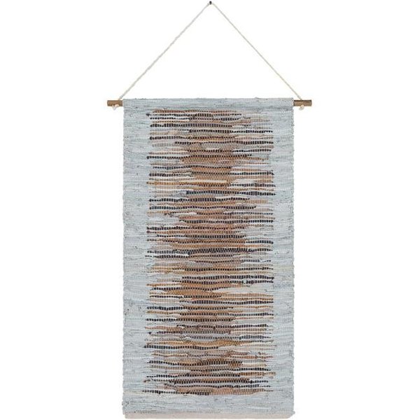 Surya Surya SNO1000-2244 22 x 44 in. Santos Woven Wall Hanging - 100 Percent Leather SNO1000-2244